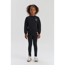 Bg Store Kız Çocuk Siyah Eşofman Takım