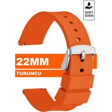 Trendburada 22mm Fossil-Welder-Wesse-Casio-Armani-Omega-Seiko-Tissot Saat Uyumlu Silikon Saat Kordonu Kayışı MR1