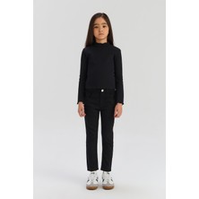 Bg Store Kız Çocuk Siyah Tshirt