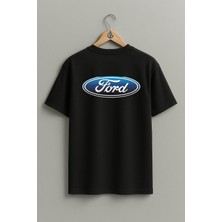 Oversize Ford Motor Company Sırt Tasarımlı Unisex T-Shirt