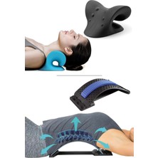 Bel ve Boyun Esnetme Egzersiz Setleri, Siyah Renkli, 2'li Paket