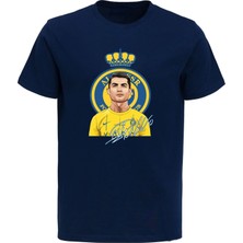 Cristiano Ronaldo Al Nassr Football Club Baskılı Pamuklu Suudi Arabia Baskılı T Shirt