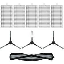 Viomi Uyumlu Alpha 2 Pro Robot Süpürge Ana Fırçası, Hepa Filtre 5 Adet, Yan Fırça 3 Adet