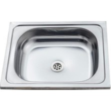 Kulvar AVM Paslanmaz Krom Evye  ( Daire Içi Mutfak Tezgahlarına Uyumlu Değildir. Eviye