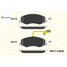 Arka Fren Balatasi 1 Fiş Master III-MOVANO-NV400-JEST (Ikaz Kablolu) Çift Teker