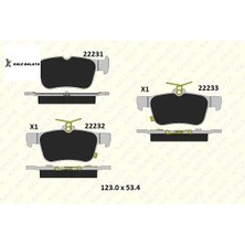 Fren Balatasi Arka   Mondoe V-Civic 1.5/2.0 15->