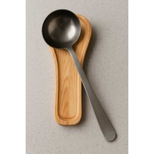 Ahşap Tezgah Üstü Kaşıklık ve Kepçe Altlığı, Şık ve Dayanıklı Set