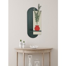 Yeşil Flora Lake Duvar Dekoru, Şık ve Doğal Görünüm Sağlar.