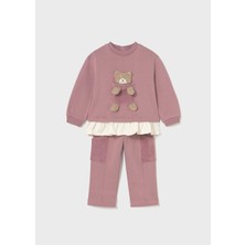 Mayoral Kız Bebek Ayıcıklı Eşofman Takım Pembe