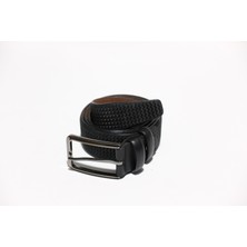 The Booss %100 Deri 3.5 cm Tbk 09 Siyah Desenli