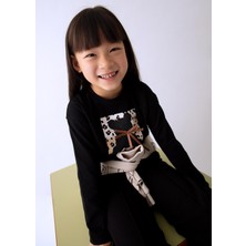 Mayoral Kız Çocuk Sweatshirt Siyah