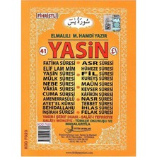 41 Yasin Türkçe Okunuşu ve Manalarıyla Fihristli (Cep Boy)