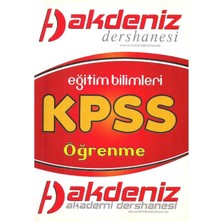 Akdeniz Dershanesi Eğitim Bilimleri Kpss Öğrenme