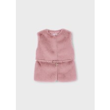 Mayoral Kız Çocuk Kemerli Peluş Yelek Pembe