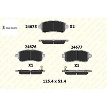 Ön Fren Balatasi  Fiesta Vi-Mazda Ii-Swift 08->