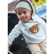 Mayoral Erkek Bebek Kapşonlu Sweatshirt Krem