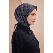 Belli Fresh Twist Eşarp 01 Siyah Karışık Desen 49731