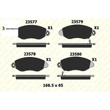 Ön Fren Balatasi Transit V.184 01-> Kale Balata  AMYC152K021C2A/ 3784/ 34700   23577 185 25 Ans Kd2