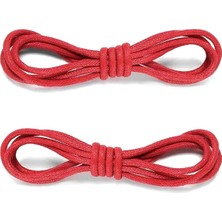 50 cm Kırmızı Mumlu Klasik Ayakkabı Bağcığı