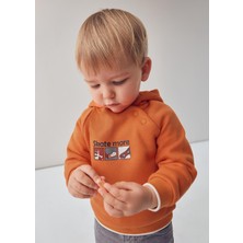 Mayoral Erkek Bebek Kapşonlu Sweatshirt Turuncu