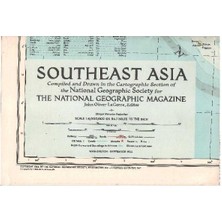Southeast Asla National Geographic (Harita Map)