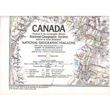 Canada Produced In The Cartograhic Division - National Geographic (Harita Map)