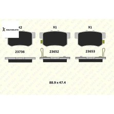 Fren Balatasi Arka   Accord Vii-Civic Vii-Cr-V 93->