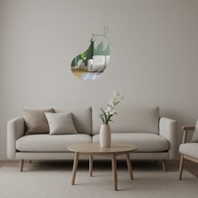 Cepte Toptan Brokoli Tasarımlı Iç Mekan Aynalı Tablosu - DROPX9599-8630