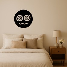 Spiral Gözlü Emoji Dekoratif Tablo - MONAS3517-1446