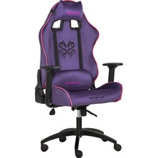 / Rio Balerion Terletmez Kadife Kumaş Mor Gaming Oyuncu Koltuğu / 120 kg Taşır