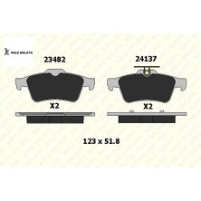 Arka Fren Balatasi 508-C5 Iii-Focus-Connect Segman