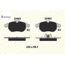 Fren Balatasi Ön Vectra C 02-> Kale Balata  1605139/ 1605136/ 93166798   23402-A00-00-KD13