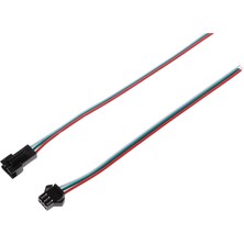 3 Lü Sm Kablo Gruplama 3 Pin Jst Kablo Takım Dişi-Erkek (5 Adet)