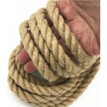 Açık Kahve Jüt Halat, 6 Mm, 40 M, Ip ve Urgan Kullanımı Için Ideal