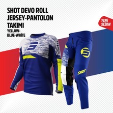 Shot Mavi Beyaz Jersey Pantolon Takımı