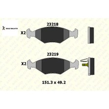 Ön Fren Balatasi Palio-Siena-P.weekend Kale Balata  GDB1340/ 7078947/ 9947917   23219 180 05 Ans Kd1