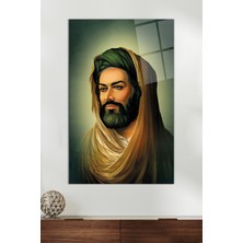 Hz. Ali Dini Islami Cam Tablo, Modern Ev ve Ofis Dekoru, Hediyelik Duvar Dekorasyonu, Kırılmaz Cam