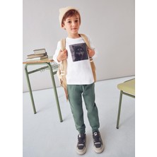 Mayoral Erkek Çocuk Fligranlı Sweatshirt Krem