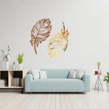 Kahverengi Dekoratif Kuş Tüyü Seti, Şık ve Doğal Tasarım Için Ideal