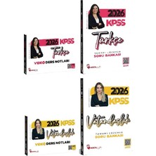 Hoca Kafası 2026 Kpss Türkçe + Vatandaşlık Video Ders Notları + Soru Bankası 4 Lü Set