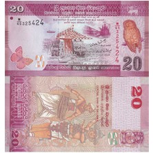 Srilanka 2010 Yılı 20 Rupees Yabancı Kağıt Para Çil ( Unc ) Koleksiyon Para