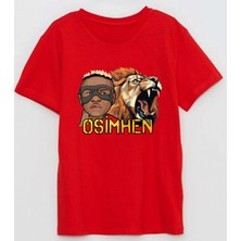 Aslan Çocuk Osmhn Baskılı Pamuklu Kısa Kollu Çocuk Tişört