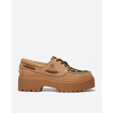 STONE STREET BOAT SHOE Kadın Medium Beige Nubuck Tekne Ayakkabısı TB0A2GVFEN31