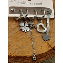 Kararmaz Çelik Lüks Küpe