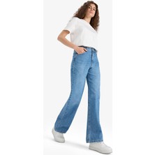 DeFacto 90's Wide Leg Yüksek Bel Düz Paça Uzun Jean Pantolon F1704AX25AU