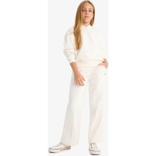 DeFacto Kız Çocuk Wide Leg Geniş Paça Okul Eşofman Altı E6371A825AU