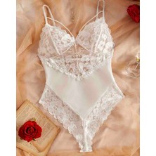 GB Beyaz Gelinlik Fantezi Bodysuit