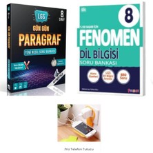 Strateji Yayınları Lgs Gün Gün Paragraf Soru Bankası ve  Fenomen Yayınları Lgs Dilbilgisi Soru Bankası Seti Priz Tutucu Hediye