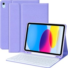 Apple iPad 9. Nesil 10.2" 2021 Kılıf Kablosuz Klavyeli Case Mobax A2602 A2603 A2604 A2605
