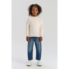 Bg Store Kız Çocuk Ekru Sweatshirt